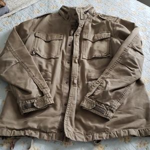 Green Men's Fossil Utility Jacket.